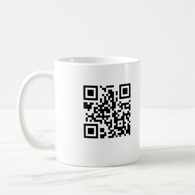 Tasse de café de code de QR (Gauche)