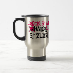 Tasse de café de coiffeur de vedette du rock