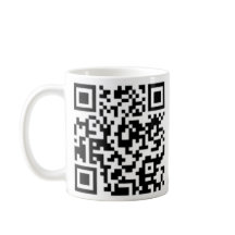 Tasse de café de conception de code de QR