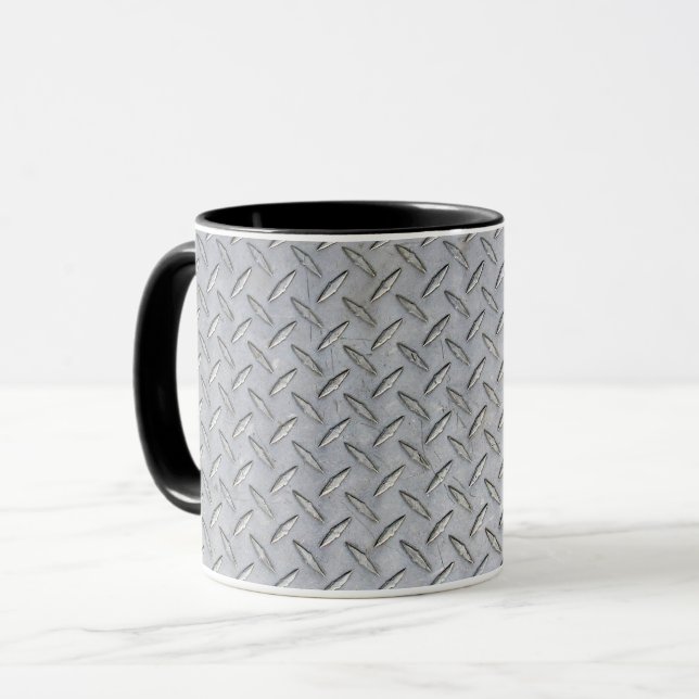 Tasse de café de conception de plat de diamant (Devant gauche)