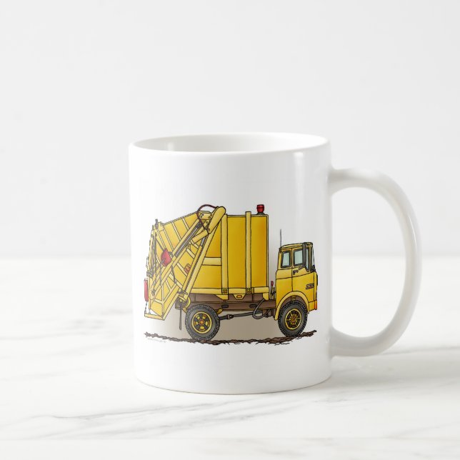Tasse de café de construction du camion à ordures (Droite)