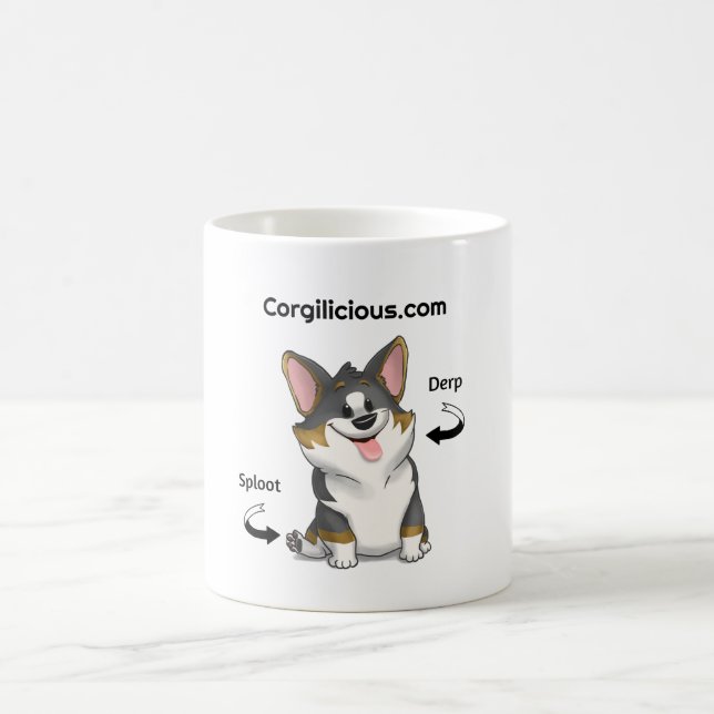 Tasse de café de corgi (Centre)