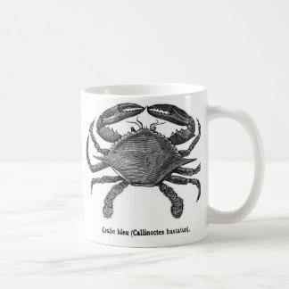 Tasse de café de crabe bleu