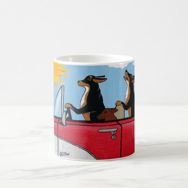 Tasse de café de croisière de chiens (Centre)
