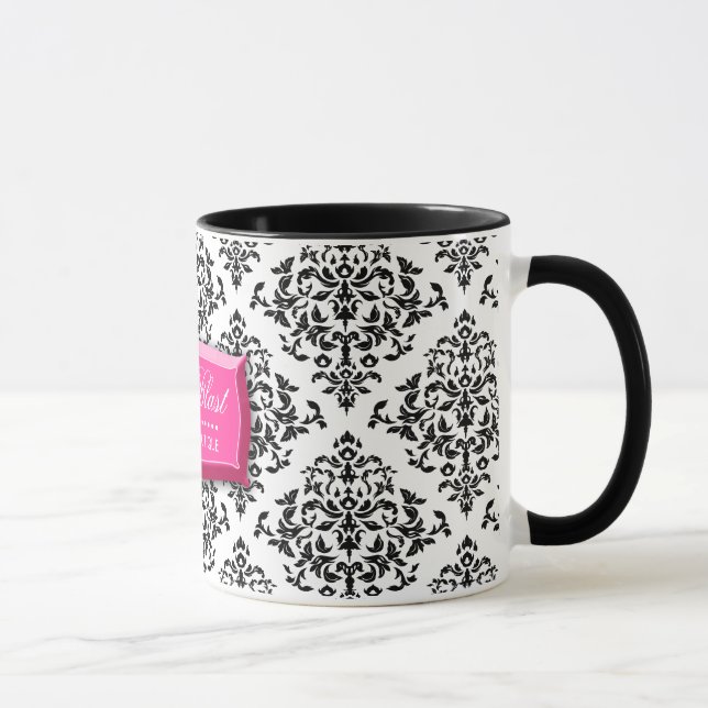 tasse de café de damassé du souffle 311-Pink (Droite)