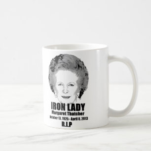 Tasse de café de Dame de fer de Margaret Thatcher