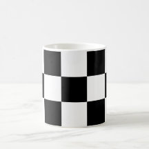 Tasse de café de damier