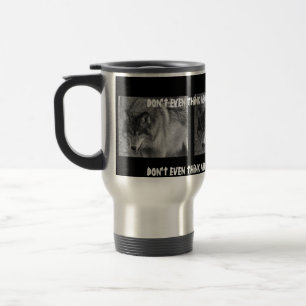 Tasse de café de déplacement de loup sauvage