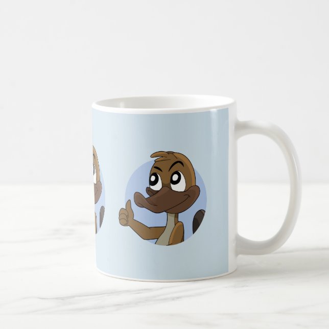 Tasse de café de dessin animé ornithorynque donnan (Droite)