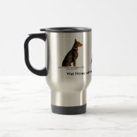Tasse de café de dobermann