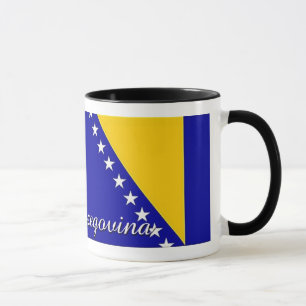 Tasse de café de drapeau de la Bosnie-Herzégovin