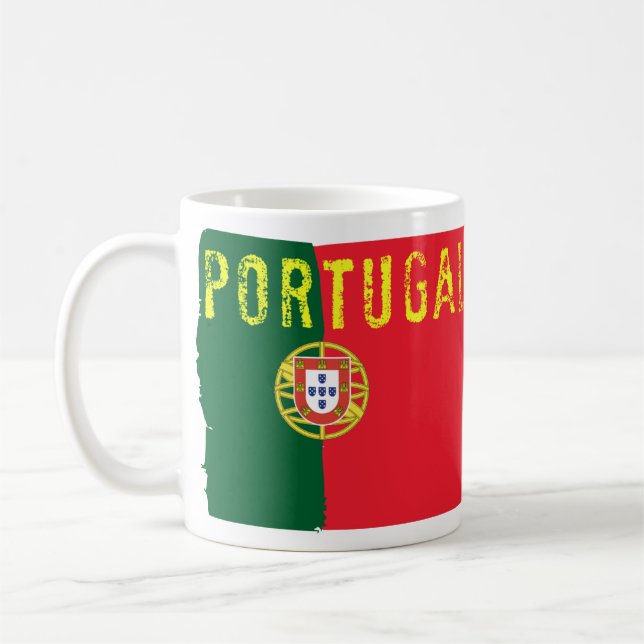 Tasse de café de drapeau du Portugal (Gauche)