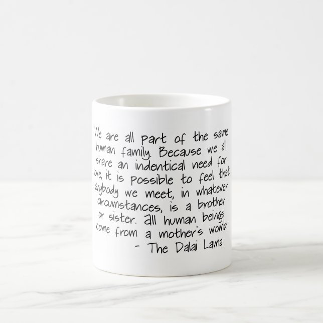 Tasse de café "de famille humaine" (Centre)