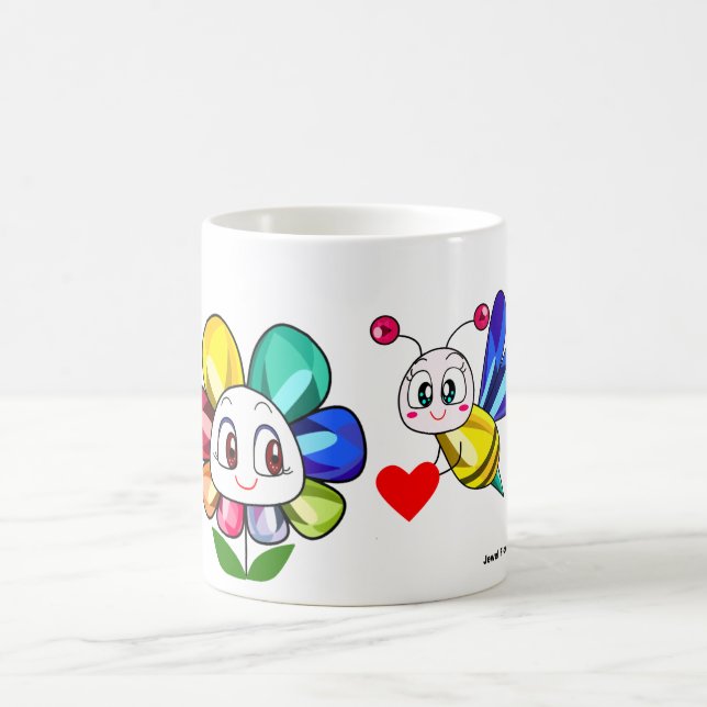 Tasse de café de fleur de bijou (Centre)