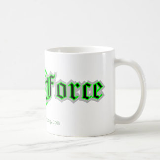 Tasse de café de force de geek (blanche)