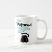 Tasse de café de fumeur de marijuana