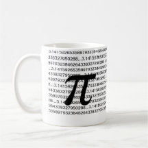 Tasse de café de geek de maths de pi 3,14