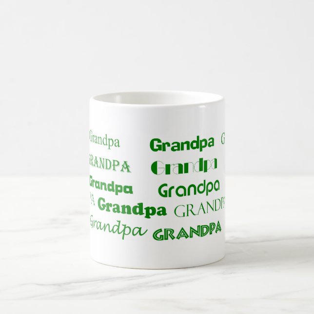 Tasse de café de grand-papa (vert) (Centre)
