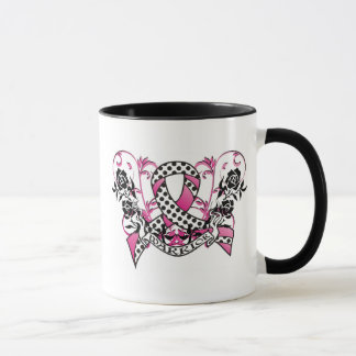 Tasse de café de guerrier de cancer du sein
