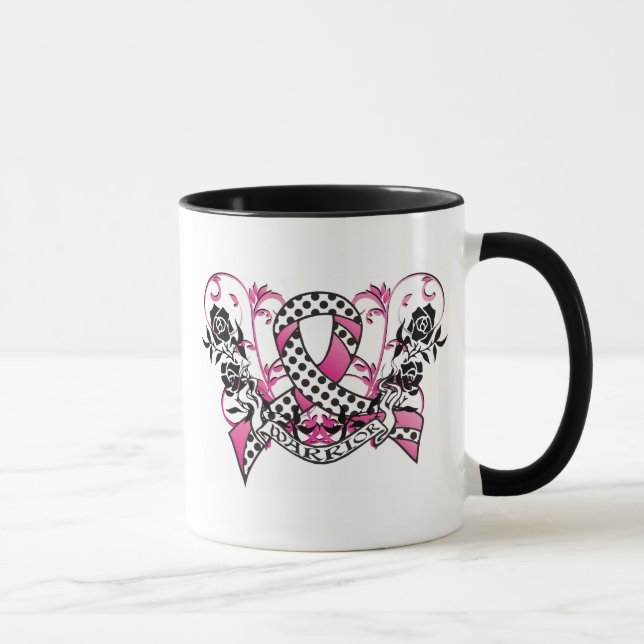 Tasse de café de guerrier de cancer du sein (Droite)