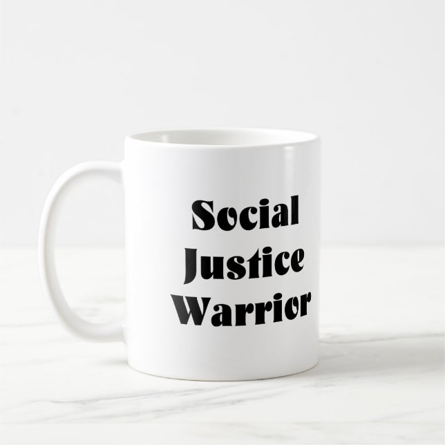 Tasse de café de guerrier de justice sociale (Gauche)