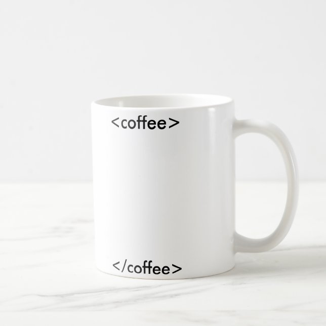 Tasse de café de HTML (Droite)