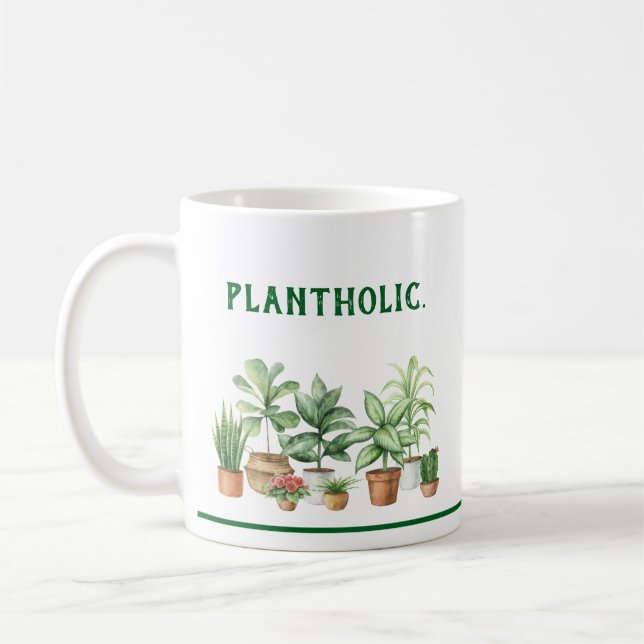 Tasse de café de jardinage propre avec écriture mo (Gauche)