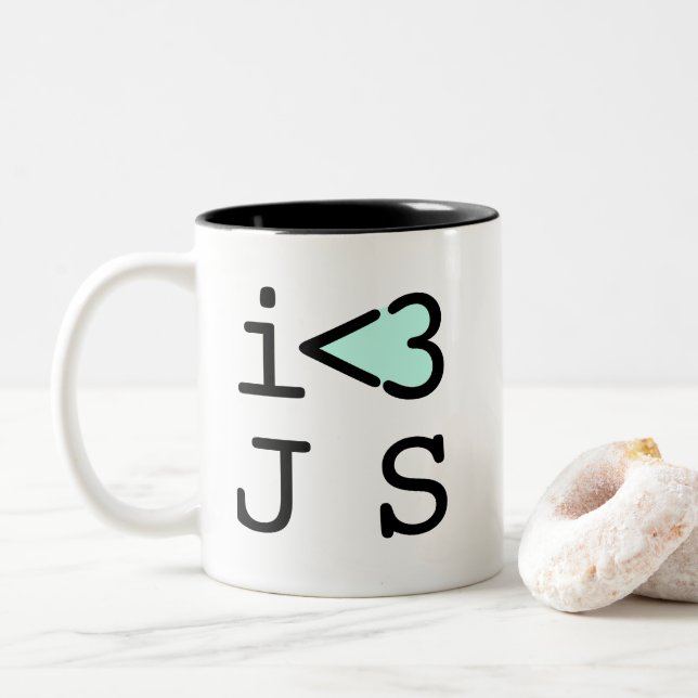 Tasse de café de Javascript (coupure de #c0ffee) (Avec donut)