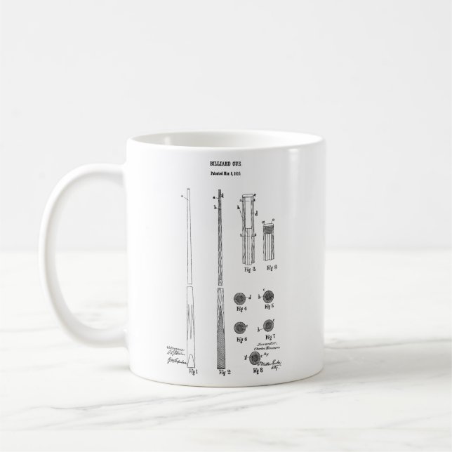 Tasse de café de jeu de piscine de modèle de (Gauche)