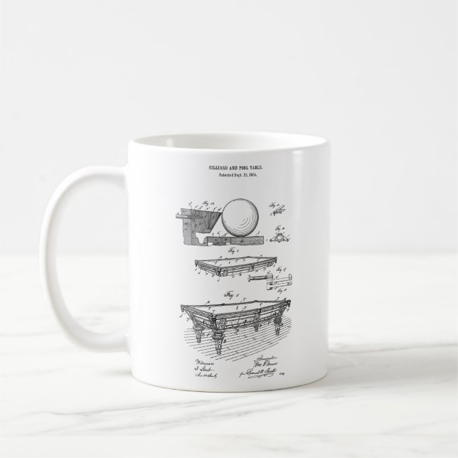 Tasse de café de jeu de piscine de modèle de (Gauche)