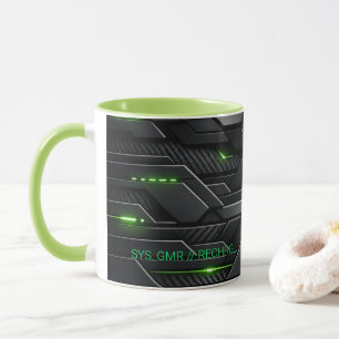 Tasse de café de jeu de technologie de carbone Cyb