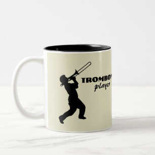 Tasse de café de joueur de trombone