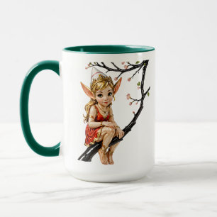Tasse de café de la fée mignonne