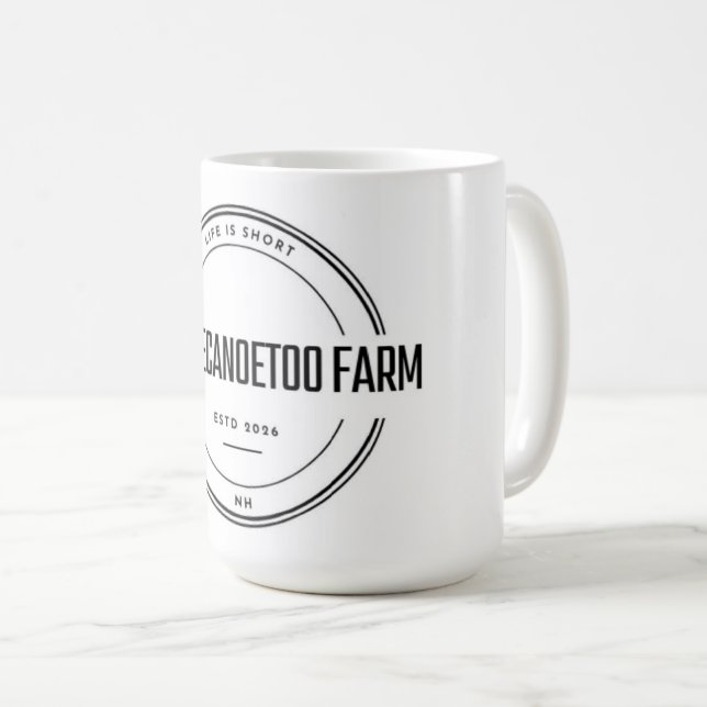 Tasse de café de la ferme Andthecanoetoo (Devant droit)
