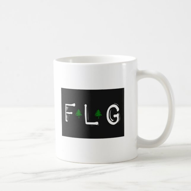 Tasse de café de la hampe de drapeaux FLG (Droite)