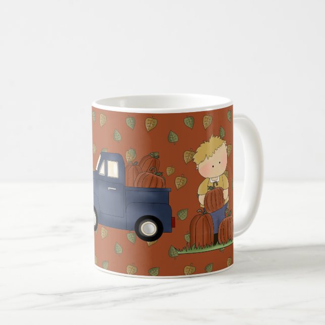 Tasse de café de la récolte de citrouille (Devant droit)