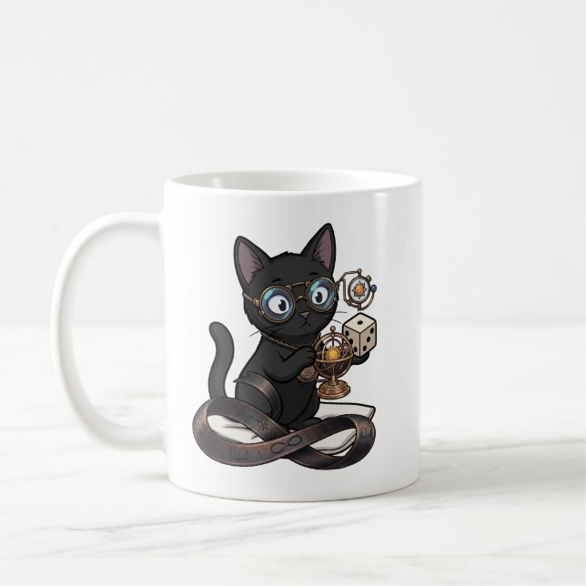Tasse de café de l'avocate Black Cat Lady Justice (Gauche)