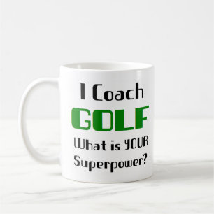 tasse de café de l'entraîneur de golf