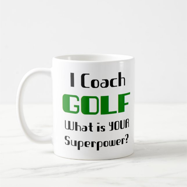 tasse de café de l'entraîneur de golf (Gauche)