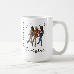 Tasse de café de "ligne cow-girl de pays