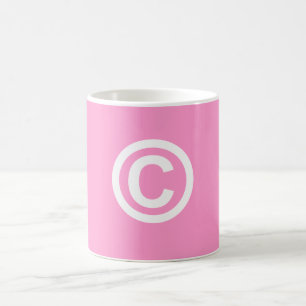 Tasse de café de logo de Copyright