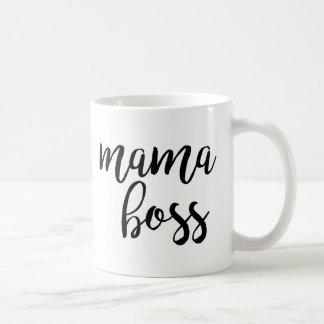 Tasse de café de maman Boss Typography