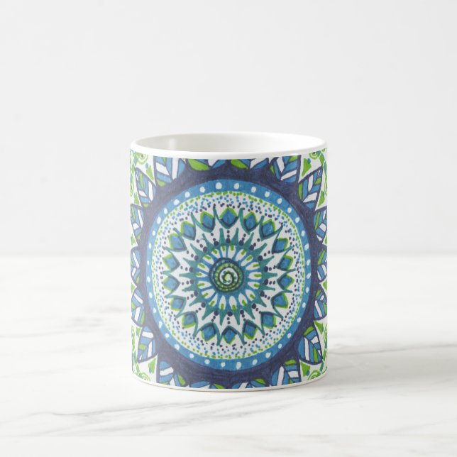 Tasse de café de mandala de l'eau (Centre)