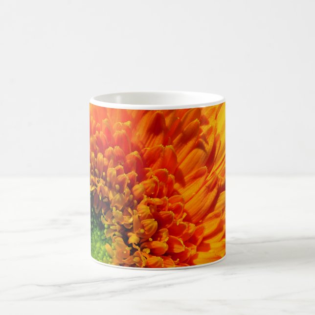 Tasse de café de marguerite orange (Centre)