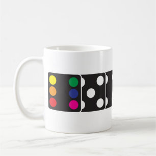 Tasse de café de matrices d'arc-en-ciel