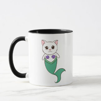 Tasse de café de Meow de Purrmaid Kitty de sirène