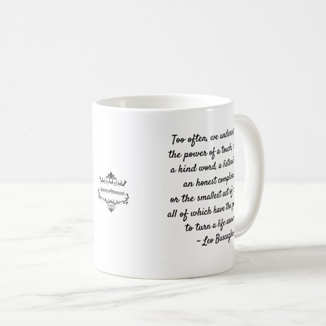 TASSE de CAFÉ DE MOTIVATION de GENTILLESSE 11OZ (Devant droit)