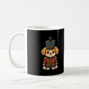 Tasse de café de Noël avec chiot casse-noisette