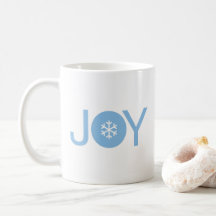 Tasse de café de Noël Blue Joy