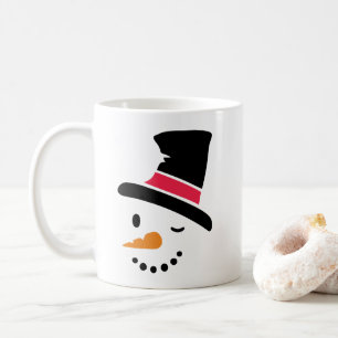 Tasse de café de Noël de bonhomme de neige